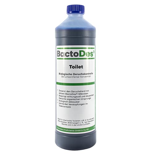 BactoDes Toilet Sanitärflüssigkeit für Campingtoilette 1 Liter, Geruchsneutralisierer