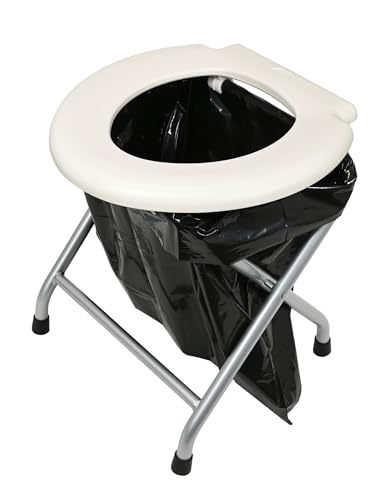 24ocean Mobile Klapptoilette Metallgestell WC Klo Camping