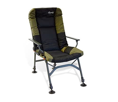 CarpOn zusammenklappbarer Stuhl extra Heigh Camping