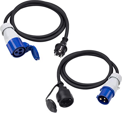 Meister CEE-Adapterleitung-Set 2-teilig - 1,5 m Kabel