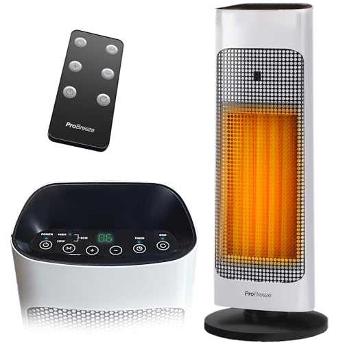 Keramik Heizlüfter mit Fernbedienung und 7 Heizstufen von Pro Breeze