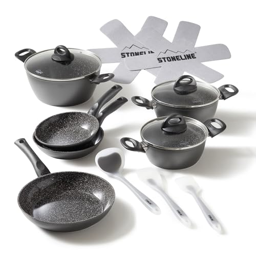 Stoneline Ceramic Topfset für Induktion geeignet, 14 teilig