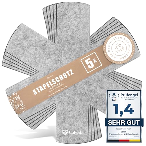 LoFelt® Pfannenschoner & Stapelschutz für Pfannen