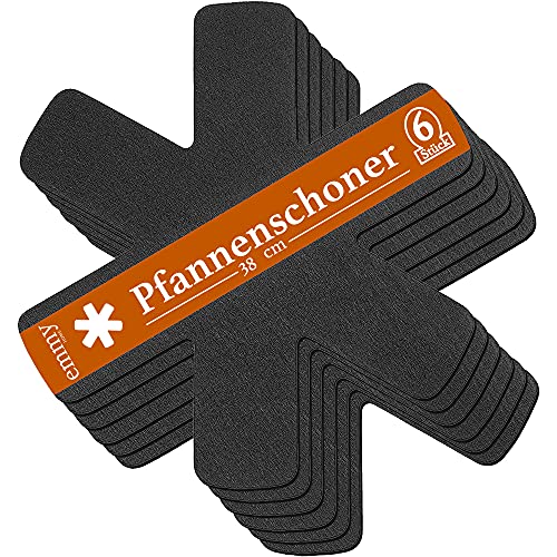 Emmy Home Pfannenschoner - Pfannenschutz Filz 6 Stück
